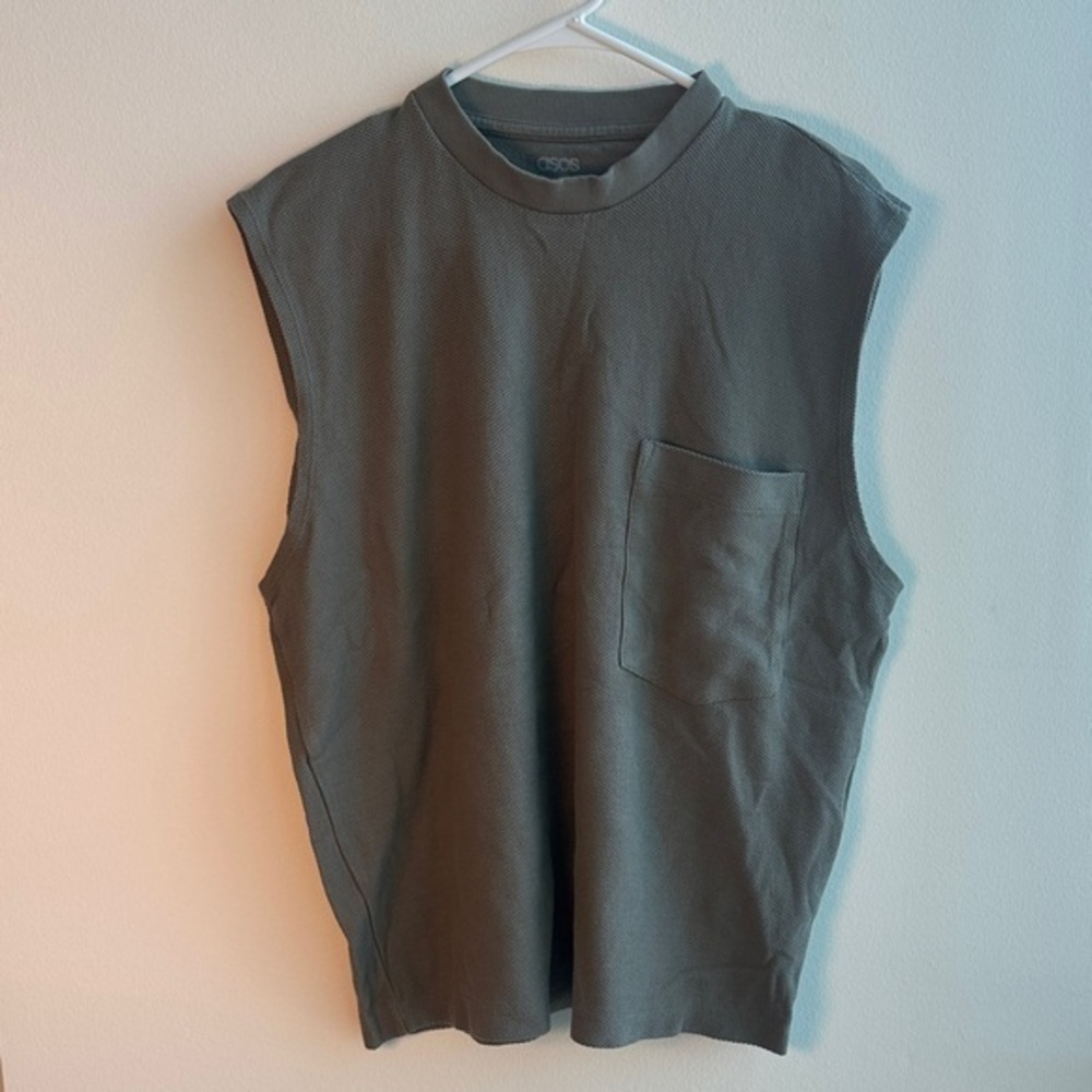 ASOS Sleeveless Top in Charcoal